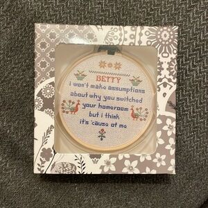 Taylor Swift Folklore Betty Cross Stitch Ornament NWT